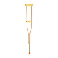 ZYL-YL Rollators Wooden Underarm Crutches Disabled Walking Stick Height Adjustable Walker Non-Slip Walking Stick with Hospital