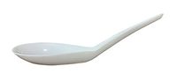 Disposable Small White Asian Plastic Short Spoon 4" Inch Long Pack of 100
