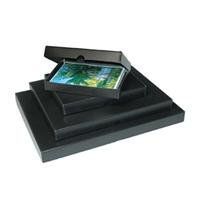 Print File Black Clamshell Metal Edge Archival Box 18x24x1.75"