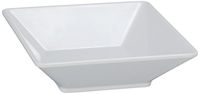 Yanco RM-306 Rome Square Deep Plate, 14 oz Capacity, 6" Length, 6" Width, 1.75" Height, Melamine, White Color, Pack of 48