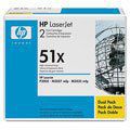 HP Q7551XD 51X LaserJet M3027 M3035 P3005 Toner Cartridge (Black 2-Pack) in Retail Packaging