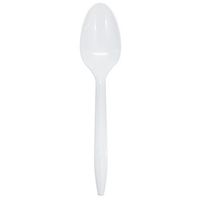 Karat U2043W PS Medium Weight Tea Spoons - White (Case of 1000)