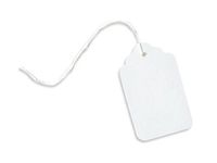 Large White Resale Gift Tags (50 Pack ) 1-3/4x2-7/8"