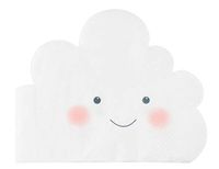 Rainbow Party Supplies, Cloud Napkins (50 Pack)
