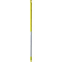 Vikan 29376 59" Aluminum Handle with Threaded Tip, 1-7/32" Diameter, Yellow