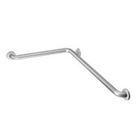 24 in. x 48 in. x 1-1/2 in. Concealed Screw L-Shaped Grab Bar in Peened Stainless Steel