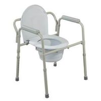 Drive Medical Fg11117N2 Bariatric Folding Commode, 650Lb Capacity, Grey,Drive Medical - Each 1