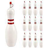 Bowling Pin Cups with Lids and Straws (12 Pack) Holds 18 oz and great party favors