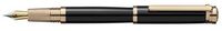 Laban Elegant Black GT Medium Point Fountain Pen - LPF-968-BKPG
