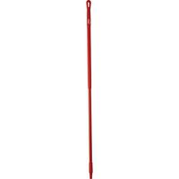 Vikan 29384 Fiberglass Handle with Threaded Tip, 1-7/32" Diameter, 59", Red