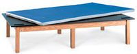 Mat Platforms with Black Laminate Top, Length, Width, Height: 4“ 7“ 18“ , Model 1