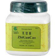 Zhi Gan Cao - Chinese Licorice root & rhizome, Zhi prepared, 100 grams,(E-Fong)