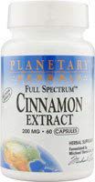 Full Spectrum Cinnamon Extract 200mg Planetary Herbals 60 VCaps