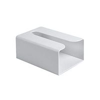 Aland Kitchen Paper Storage Box Sticker Wall-Mounted Desk Bottom Toilet Tissue Holder Wall-Mounted Large-Capacity Rack Tissue Box Garbage Bag Debris Storage Box Grey