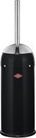 Wesco - German Designed - Toilet Brush and holder, stainless steel handle, removable plastic liner, Black