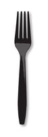 Creative Converting Touch of Color Premium 50 Count Plastic Forks, Black Velvet