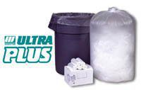 WHD2408 Ultra Plus Trash Liners 7-10 Gal Clear 1000 Per Case by Webster Industries -Part no. WHD2408