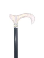 Classy Walking Canes CWC4170BWD Diamonds & Pearl Cane – Black and White, 31-38” Adjustable Height Cane with Aluminum Shaft. Functional Grip Canes