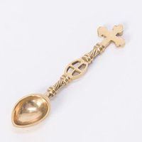 Solid Brass Traditional Cathedral Censer Incense Spoon - Thurible - Incenser (CCG-217)