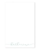 Modern Calligraphy Personalized Notepad with Name, 50 Sheets, Personalized Stationery/Stationary, Personalized Gift, Variety of Colors (5.5" x 8.5")