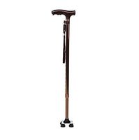 ZWH-Walking Cane Adjustable Walking Crutches Adjustable Height Folding Walking Stick Cane With Pivoting Quad Cane Base Tip For Men And Women Multifunction Walking Cane With LED Flashlight LED Light 73