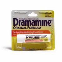 174615 Dramamine Tablets Anti-Nausea 50mg Original Formula 12 Per Bottle by Pfizer Pharmaceutical -Part no. 174615