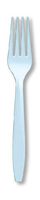 Pastel Blue, Premium Plastic Forks, 24 ct