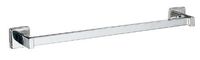 Bobrick 6737x24 304 Stainless Steel Surface Mounted Square Towel Bar, Satin Finish, 24" Length
