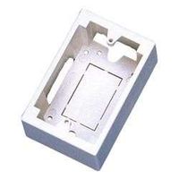 Ortronics Surface Mount Box 2" Deep Single-Gang, Fog White OR-40300185