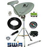DirecTV SWM SL5S Portable Satellite RV Dish Kit Camping Tailgating with Tripod SWiM