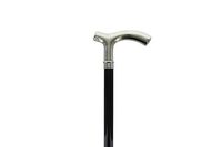 Fritz Handle Cane, Smooth Nickel Plated Men's Formal Cane Oerre