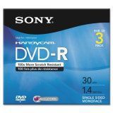 DVD-R, 8CM, Recordable,1.4GB, 3/PK, Sold as 1 Package
