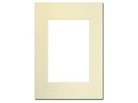 PA Framing, Photo Mat Board, 5 x 7 inches Frame for 3.5 x 5 inches Photo Art Size - Cream Core/Ivory