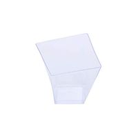 BalsaCircle 100 pcs 2 oz Clear Plastic Square Disposable Mini Cups - Disposable Wedding Party Catering Tableware
