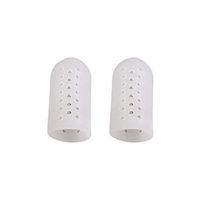 Artibetter 2PCS gel toe cap slotted toe sleeves separators protector for cracked skin corn blisters callus