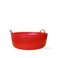 (2 Tubs) 3.9 Gallon Red Small Shallow Tubtrug