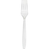 50-Count Touch of Color Premium Plastic Forks, Clear