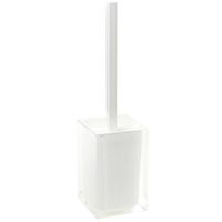 Gedy Rainbow Modern Toilet Brush Holder, White