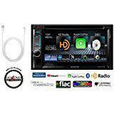 Kenwood DDX6902S in Dash Double Din 6.2" DVD CD Receiver with Apple Car Play and Lightning to USB Adapter + Free SOTS Air Freshener