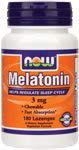 Now- Melatonin 3 mg 180 LOZ