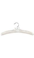 Padded Ivory Satin Hangers - Case of 25