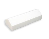 Leg Lifter Cushion - Removable Washable Cover - White - 7 Inch Lift - Large - Gentle Lift, Reduce Pressure, Improve Leg Ciculation - by Hermell Products