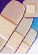 Sterile Adhesive Bandages - Sheer Plastic Strips 3/4"x3", 100 Strips Per Box