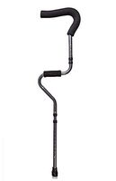 Wolong Crutches Adults, Soft Grip Comfort Height Adjustable Crutches with Black Handle