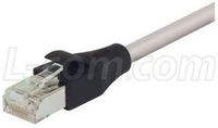 L-COM TRD855SCR-5 PATCH CORD, CAT 5E SHIELDED, 5FT, GREY
