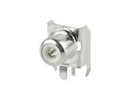CUI Inc RCJ-013 Metal Right Angle PCB Mount Unshielded Female White Mono Phono (RCA) Jack - 25 item(s)