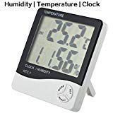 LCD Digital Display Temperature and Humidity Meter with Alarm Clock Hygrometer