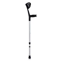 Walking Stick Silver Telescopic Elbow Cane Slip Aluminum Alloy Ergonomic Design Family Members Portable Abs Material Everyday Use