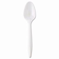 Gen GEN MWS-IW 6.25 in. Wrapped Medium Weight Teaspoon - White