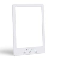 Light Therapy Lamp, SAKOBS LED Bright White Therapy Light - UV Free 10000 Lux Brightness, Timer Function, 360° Rotational Holder, Touch Control, Compact Sun Lamp Lights Therapy Box for Happy Life